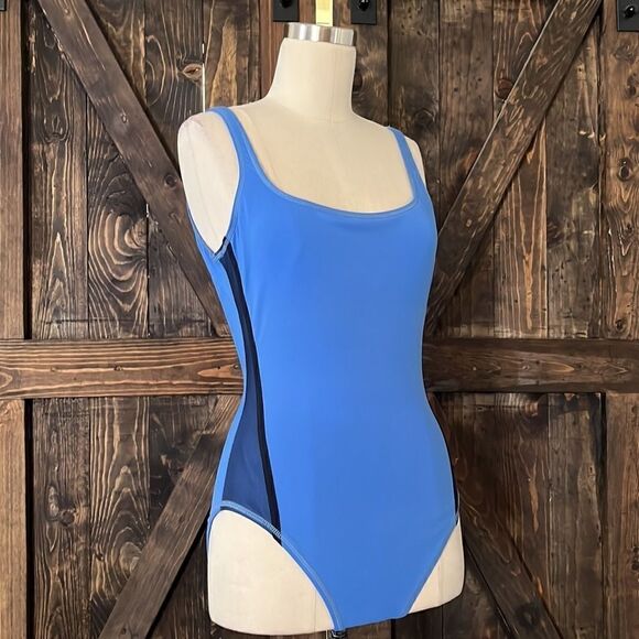 Náutica logo blue swimsuit Womens - Picture 1 of 9